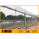 Sports Fields Chain Link Mesh Fence 4mm Wire Diamond Mesh Fence for sale