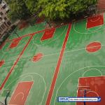 Seamless PU Sports Flooring High elasticity and wear resistance