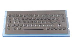 China Compact format Industrial Mini Metal Keyboard / rugged kiosk keyboard  IP65 supplier