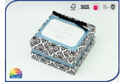China 4c Print Pattern Rigid Neck Box Matte Lamination Flocking Bowknot supplier