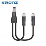 M12 Y-distributor with Cable Male M8x1 - Female M8x2 for sale