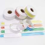 Wholesale Disposable Hospital Wristbands Identification Blank Inkjet Printed Thermo-Sensitive Patient Paper Wristbands for sale