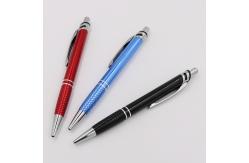 China High Quality Customized Aluminum Barrel Ballpoint Pen Retractable Ball Pen With Logo supplier