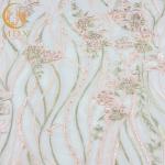 MDX Applique Lace Fabric Multicolor 3D Embroidery Lace Dress Fabric for sale