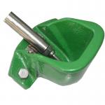 Coated Powder Cast Iron Water Bowls For Wall Or Tube Mounting Green Color for sale