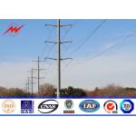 23M Class A Galvanized Electrical Power Pole For 132KV Transmission Distribution with 6mm thickness for sale