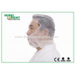 Soft Breathable Hood Snood Disposable Head Cap In White Blue for Factory use for sale