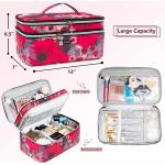 High quality lager capacity double lager design cosmetic bags