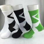 Yellow Anti - Foul Cotton Ankle Socks , Black / Green Elastane Mens Short Ankle Socks for sale