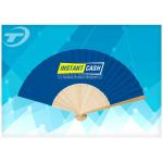 21cm Promotional Bamboo Folding Hand Fans With Paper Or Fabric for sale