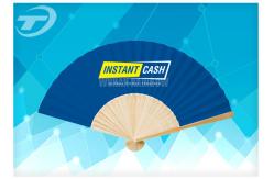 China 21cm Promotional Bamboo Folding Hand Fans With Paper Or Fabric supplier