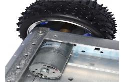 China 4WD Four Wheel Arduino Smart Car Robot Black Aluminum Alloy Cross - Country Line supplier