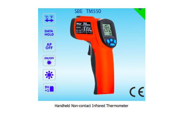 Handheld 1022F Infrared Thermometer TM550