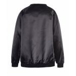 Autumn Black Cool Womens Coats With Zipper In Nylon Fabric Waterproof OEM Service