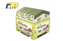 China Durable Eco - Friendly Cardboard Pallet Display , Beautiful Paper Pallet Display Case supplier