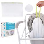 LDPE Plastic Disposable Commode Liners For Bedside Portable Toilet Chair for sale