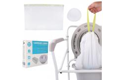 China LDPE Plastic Disposable Commode Liners For Bedside Portable Toilet Chair supplier