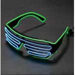 Light Up Flashing Shutter Glasses El Wire Luminous For DJ Party for sale