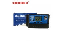 China 12V / 24V 20A PWM Solar Charger Controllers Intput 50A 5V / 2A USB Output supplier