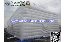 China Continue Air Tent Camping White , Inflatable Building Structures For Party supplier
