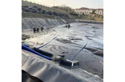 China Black HDPE Geomembrane Liner For Landfill Pond Lining And Waterproofing Projects supplier
