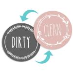 Magnetic Round Dirty Clean Dishes Dirty Dishes Sign dishwasher clean dirty sticker for sale