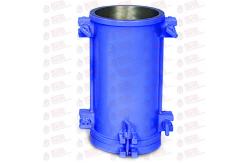 China 160x320mm Concrete Test Cylinder Molds , Split Cylindrical Mould For Concrete supplier