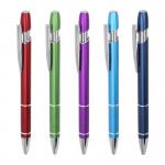 Multi Colors Press Metal Ballpoint Pen 1.0mm Anti-Slip Pen Grip Click Ball Pen for sale