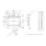Graphic 128*64 small Monochrome LCD Module with NT7107/NT7108 6800 interface customizable
