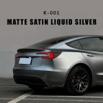 Matte Ppf Wrap Satin Liquid Silver TPU Color 7.5mil K-001 Vinyl Wrapping Film for sale