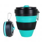 OEM ODM 450ML Novelty Collapsible Silicone Coffee Cup for sale