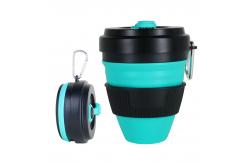 China OEM ODM 450ML Novelty Collapsible Silicone Coffee Cup supplier