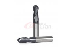 China 12mm Spherical Ball Nose End Mills For Steel Two Flutes 24mm supplier