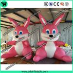 Cute Pink Inflatable Rabbit,Giant Pink Inflatable Bunny, Party Inflatable Animal for sale