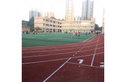 China Harmless Rubber All Weather Synthetic Sports Flooring High Elasticity supplier