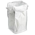 White Duffle Top Bulk Bag 1500kg dust proof for Chemicals for sale