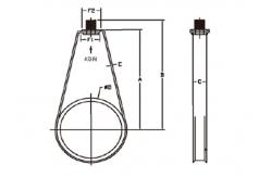 China Factory Pipe Clamps Stainless Steel Strut Loop Hanger supplier
