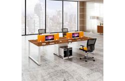 China Modern Modular Cubicle Partitions Table Office Workstation For 4 People supplier