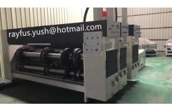 China Auto Print 4 Colour Machine Flexo Printing Die Cutting Semi Auto Chain Feeding supplier
