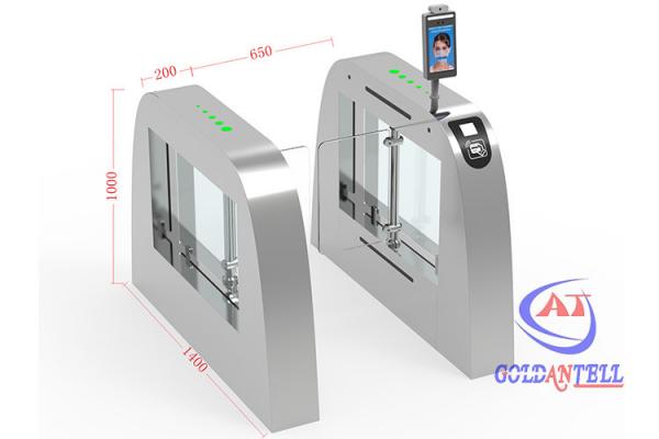 Safety Access Control Facial Recognition Turnstile High Security With Thermal Camera