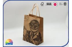 China Eco Friendly Customized Kraft Paper Gift Bag Matte Lamination With Handle supplier