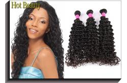 China 14 Inch Deep Wave Brazilian Virgin Human Hair Extensions 100G supplier