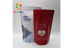 China Zipper Reclosable Plastic Pouches Packaging Double Sided Matte Gold Flat Food Safe Bags supplier