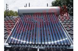 China Integrated Pressurized Rooftop Solar Water Heater Silver Steel Outer Tank supplier