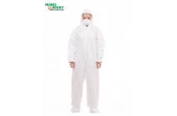 China Personal Protective Hooded Waterproof Disposable Microporous Coverall supplier