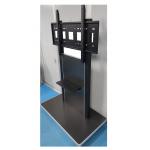 Metal Iron Smart Board Floor Stand , Mobile TV Trolley Stand With Wheels Multipurpose for sale