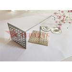 Easy Bending Galvanized Steel Insulation Fasteners With Square Stamped Hole Base for sale
