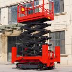 Rough Terrain Self Propelled Scissor Lift Track Mobile Hydraulic Scissor Lift for sale