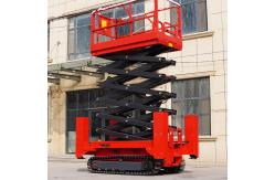 China Rough Terrain Self Propelled Scissor Lift Track Mobile Hydraulic Scissor Lift supplier