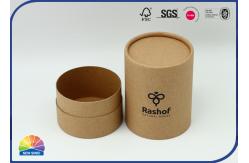 China 1c UV Print Cylinder Kraft Paper Cardboard Tube Boxes Smooth Cut supplier